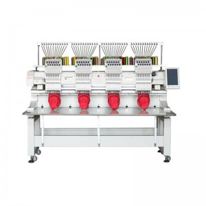 Meaisín bróidnéireachta ríomhairithe ceithre cinn ardluais ceann